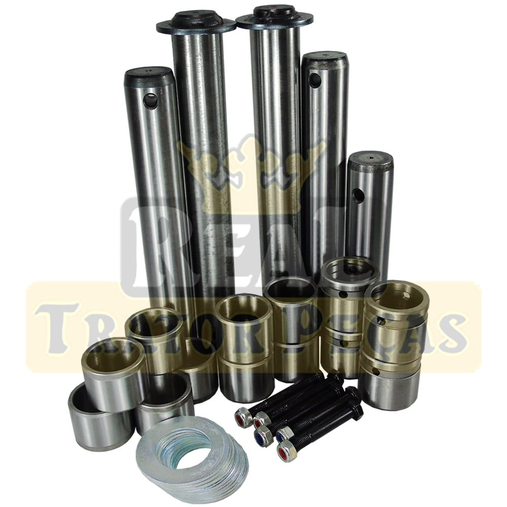 KIT PARCIAL DE PINOS E BUCHAS - APENAS CONCHA TRASEIRA - JCB 3CX ( 5 PINOS E SUAS BUCHAS) -