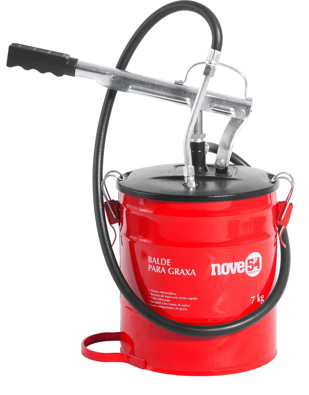 Bomba manual para graxa, com reservatório para 7 kg -  NOVE54 a