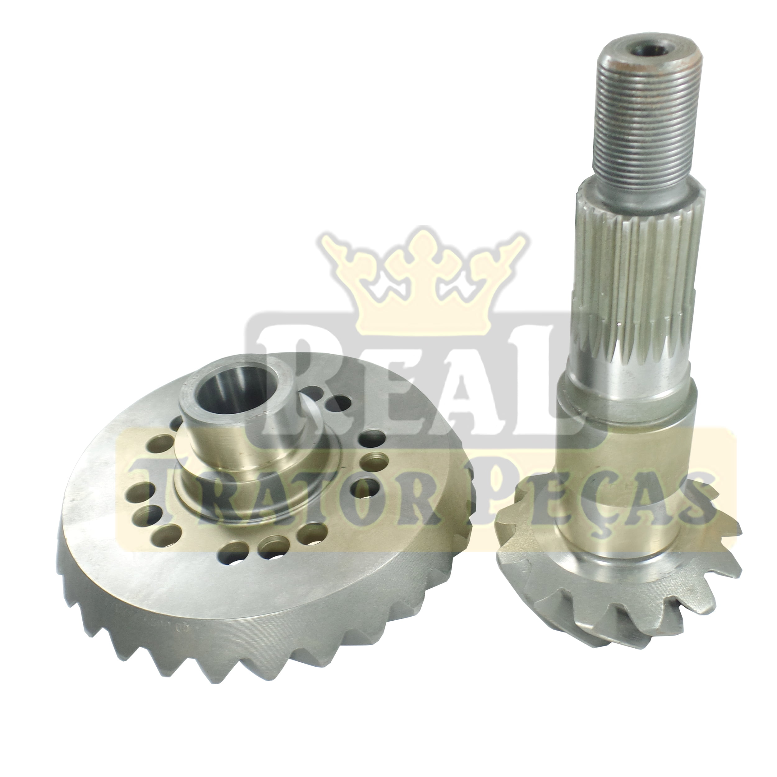 COROA E PINHAO - EIXO DIANTEIRO TRAÇÃO 4X4 ZF 3055 - 13X28 DENTES - MASSEY FERGUSON 4265 / 4275 / 4283