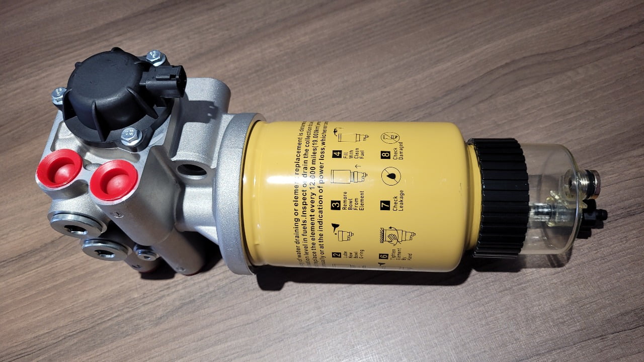 CONJUNTO FILTRO BOMBA DE COMBUSTÍVEL - ESCAVADEIRA E MOTONIVELADORA CATERPILLAR 190-8977