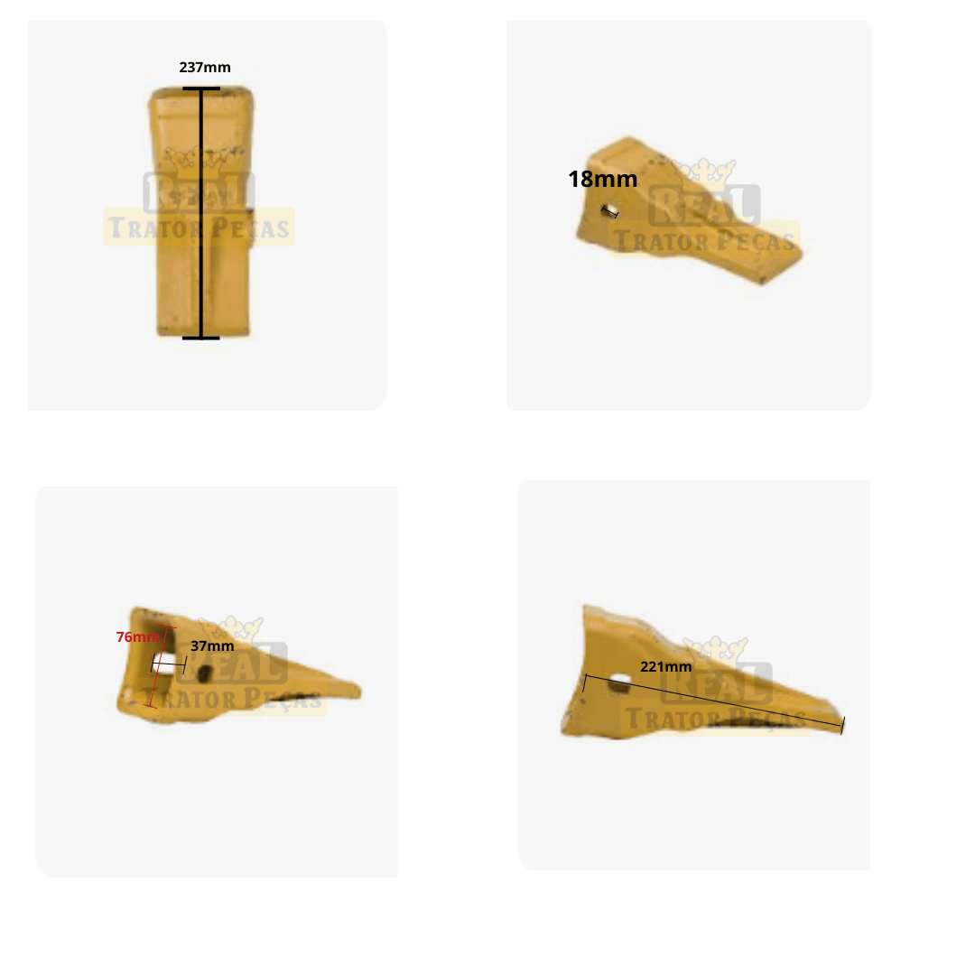 UNHA ESCAVADEIRA - CASE / NEW HOLLAND 84216123 (SMARTFIT) - Real