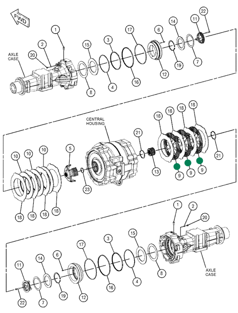 DISCO DE FRICÇÃO BLOQUEIO CAT 416F2   560-9542                **** VENDA POR UNIDADADE 