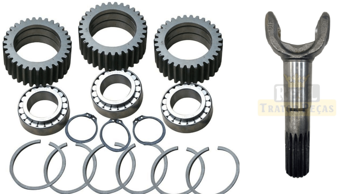KIT SEMI EIXO - COM ENGRENAGENS E ROLAMENTOS - JCB