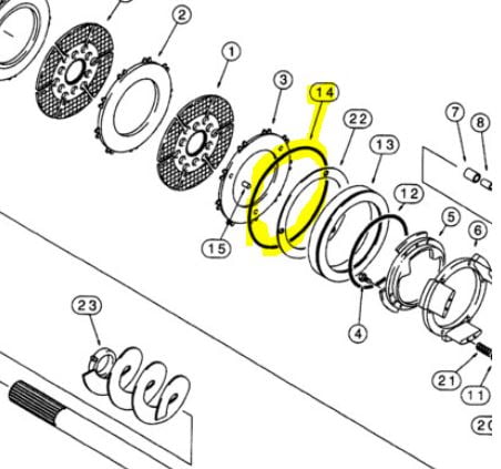 Anel O'ring Vedação Freio - CASE 580L / 580M | NEW HOLLAND LB90