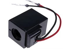 Bobina Solenoide Frente e Ré - Transmissão Torque - CASE 580L / 580M | FIATALLIS FB80.3 / FB100.3 | NEW HOLLAND LB90 / LB110 (FURO DE 19MM)a