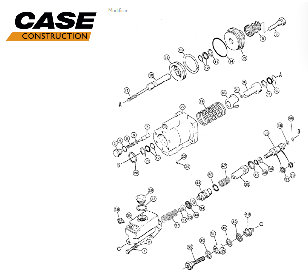 CILINDRO DE FREIO COMPLETO - CASE 580H - E156014 E97295 - Real