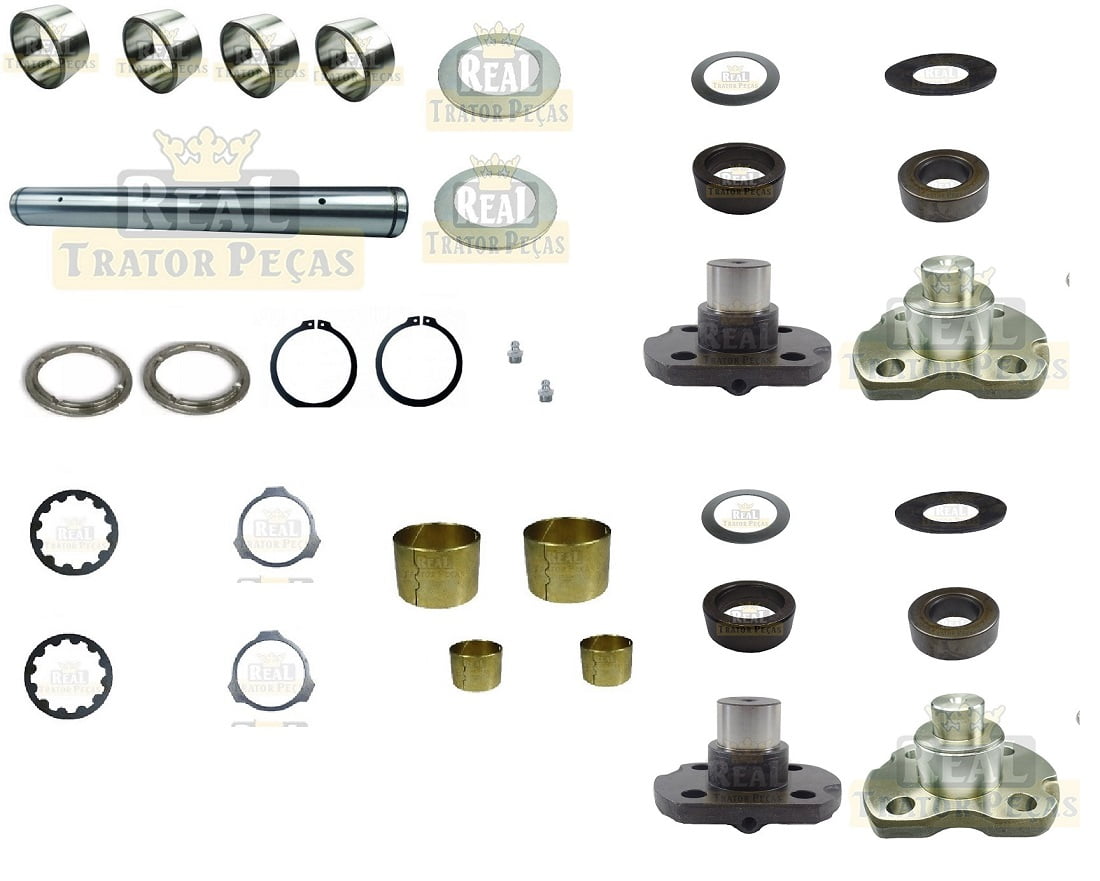  KIT EMBUCHAMENTO DO EIXO DIANTEIRO COMPLETO - RODAS E EIXO DIANTEIRO 4X4 - CASE 580L / 580M / 580N alguns modelos