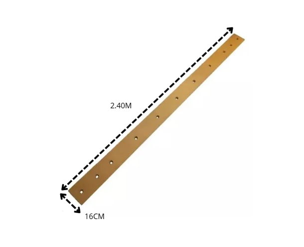 LAMINA DIANTEIRA PARA RETROESCAVADEIRA CASE  580N - 11 FUROS