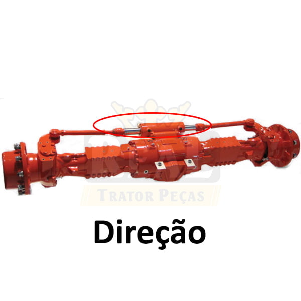 JOGO DE VEDAÇÃO REPARO CILINDRO HIDRÁULICO DIREÇÃO 4X4 - CASE 580L