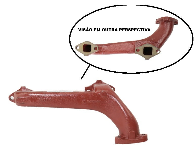 COLETOR ESCAPE - MASSEY FERGUSON 65X / 250X - PERKINS 4203 INJEÇÃO DIREITA