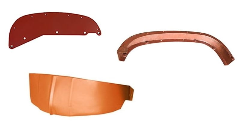 CONJUNTO 3 PAINEIS INFERIORES - LATA - MASSEY FERGUSON 50X / 55X / 65X