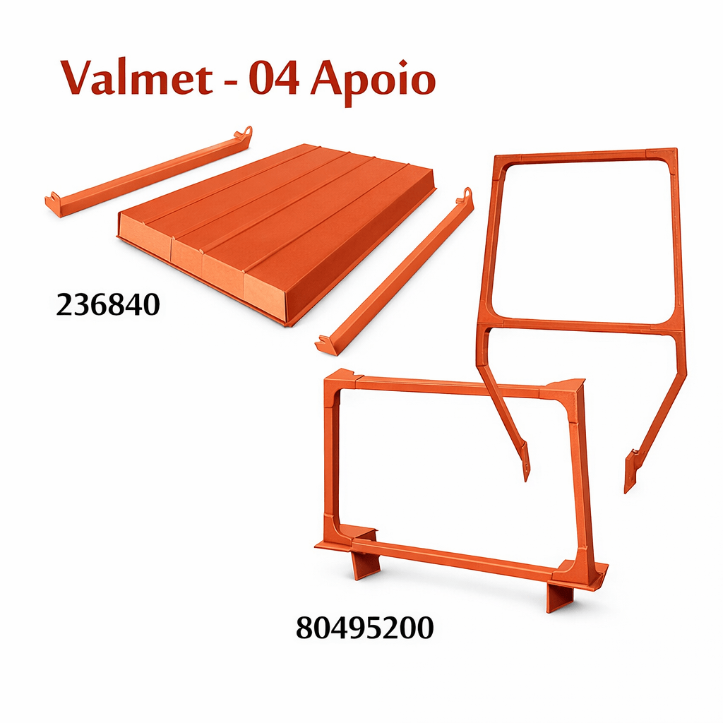 TOLDO COM APOIOS PARA 4 APOIOS - VALMET 68 78 785 com direção hidraulica (capota)