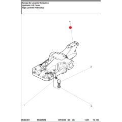 TAMPA HIDRAULICO - TRATOR MASSEY FERGUSON 5300 5310 5320  054603-054996