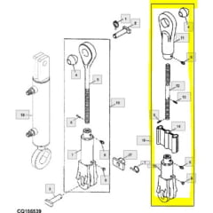 BRAÇO NIVELADOR - JOHN DEERE 5085 5303  5403 (LADO DIREITO)