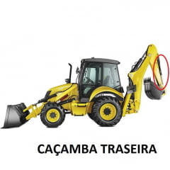 HASTE CILINDRO HIDRÁULICO CAÇAMBA TRASEIRA - NEW HOLLAND LB90 / LB110 (APÓS 2006) B95B