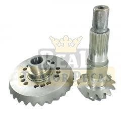 COROA E PINHAO - EIXO DIANTEIRO TRAÇÃO 4X4 ZF 3055 - 13X28 DENTES - MASSEY FERGUSON 4265 / 4275 / 4283