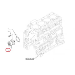 BOMBA DAGUA - RETROESCAVADEIRA CASE SUPER H / 580L / 580M / 580N | NEW HOLLAND LB90 / LB110 | B90B / B95B / B110B A77703 3802358A