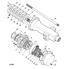 DISCO FREIO - RETROESCAVADEIRAS JCB  214 3C 3CX  450/10226