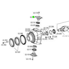 PIVO SUPERIOR 30MM  ARTICULAÇÃO  DIANTEIRA - TRAÇÃO 4X4 ZF - RETROESCAVADEIRA JOHN DEERE 310K 310L   T229260   - Cópia (1)