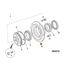 CUBO DE RODA DIANTEIRO    RETROESCAVADEIRA JCB - 458/20446