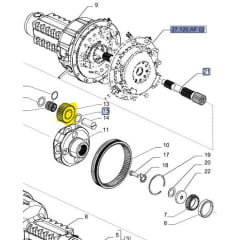 ENGRENAGEM PLANETARIA TRASEIRA - TRATOR NEW HOLLAND TS90 / TS100 / TS110 / TS115 / TS120 - T6.110 81866264 - Cópia (1)