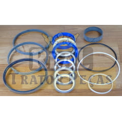 JOGO DE VEDAÇÃO REPARO CILINDRO HIDRÁULICO LEVANTE TRASEIRO - NEW HOLLAND B90B / B95B / B110B (APOS 2010)