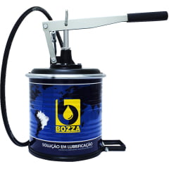 Bomba manual para graxa, com reservatório para 7 kg - BOZZA 