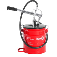 Bomba manual para graxa, com reservatório para 7 kg -  NOVE54 