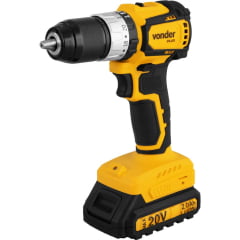 Furadeira / Parafusadeira a Bateria - 20v - VONDER (Maleta, com carregador e uma bateria) BRUSHLESS