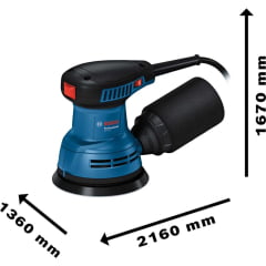 LIXADEIRA ROTO-ORBITAL - 5" - 24.000/MIN 0 GEX 125 - BOSCH