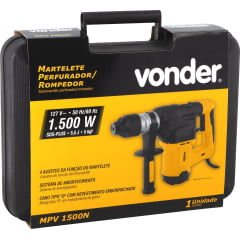 MARTELETE PERFURADOR / ROMPEDOR - 1.500W - COM MALETA - VONDER