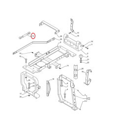 AMORTECEDOR DO CAPÔ - 902mm C x 22mm L - NEW HOLLAND T7.240 / T7.245 / T7.260 