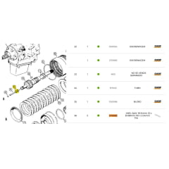 ANEL VEDAÇAO - EIXO PRINCIPAL TORQUE  - CASE 580H (pequeno)