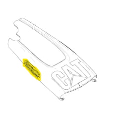 GRADE LATERAL CAPÔ DO MOTOR - CAT 416E - 3131458