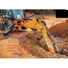 JOGO DE VEDAÇÃO REPARO CILINDRO HIDRÁULICO LEVANTE TRASEIRO - CASE 580N