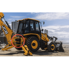 JOGO DE VEDAÇÃO REPARO CILINDRO HIDRÁULICO - JCB 3C / 3C PLUS - (GIRO DA LANÇA) 