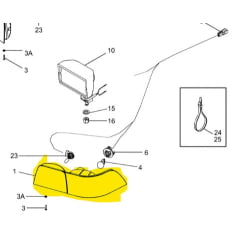 LANTERNA - CASE 580M - MÁQUINAS COM CABINE 357540a1 357541a1