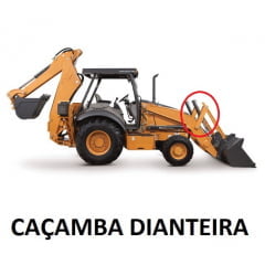 JOGO DE VEDAÇÃO REPARO CILINDRO HIDRÁULICO CAÇAMBA CONCHA DIANTEIRA - CASE 580L / 580M