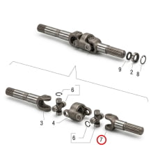 SEMI EIXO TRAÇÃO (27mm x190mm) - NEW HOLLAND LB90 / B95B B90B B110B - 87306929