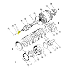 ANEL VEDAÇAO EM AÇO - EIXO PRINCIPAL TORQUE - CASE 580H (pequeno)