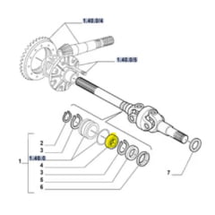 ROLAMENTO ESFERA - SEMI EIXO NEW HOLLAND TL