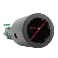 ADAPTADOR DA TOMADA DE FORCA - VALTRA VALMET 6 ESTRIAS MEDE 45MM FEMEA | 35MM MACHO