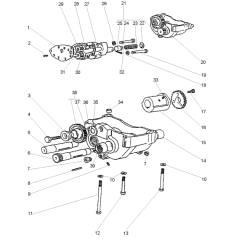BALANCEADOR DINÂMICO MOTOR - PERKINS 4236 / 4248 / P4000 - MF  275 / 283 / 290 70991809 / 70991606 / 70990420