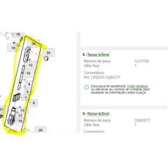 BRAÇO NIVELADOR - JOHN DEERE 5055E 5065E 5075E 5600 5700 (LADO DIREITO) DQ65277 SJ12759