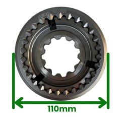 KIT - CAPA E CUBO SINCRONIZADO COM ANEIS SINCRONIZADOS – REDUZIDA – VALMET 65 / 68 / 78 / 85 / 86 / 88 / 685 / 785 - BF65 / BF75 (EIXO DE CIMA - MENOR)