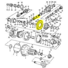 COROA E PINHÃO - EIXO TRASEIRO – FORD 5600 6600 5610 6610