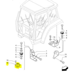 COXIM CABINE - NEW HOLLAND TM TODOS 82021655