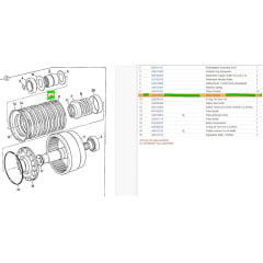 DISCO DIFERENCIAL TRAÇÃO 4X4 - JCB 214 3C (45 DENTES - 13 CM ) 445/03205