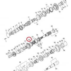 ENGRENAGEM 81320710 - 28 DENTES (EATON)