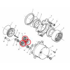 Engrenagem Planetária Cubo Roda - Tração 4x4 CARRARO - VALTRA BF65 / BF75 - 685 FRUTEIRO / 785 FRUTEIRO